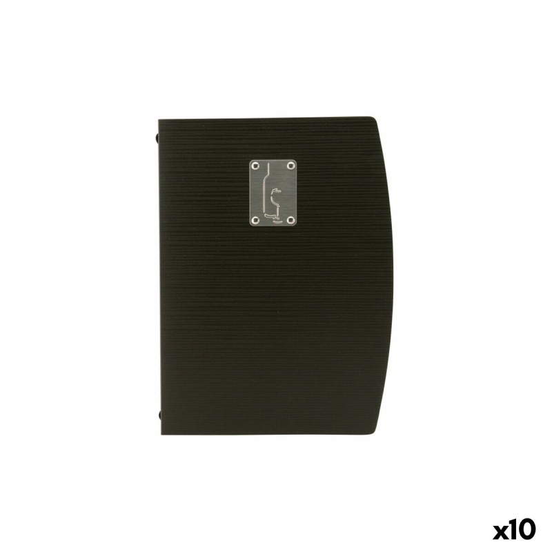 Porta menu00fas Securit Rio 34 x 25,5 x 1,8 cm Negro