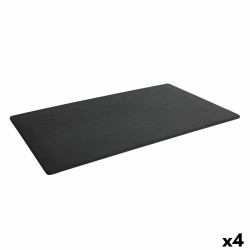 Bandeja Inde Africa Negro Melamina 50 x 30 x 0,7 cm (4 Unidades)