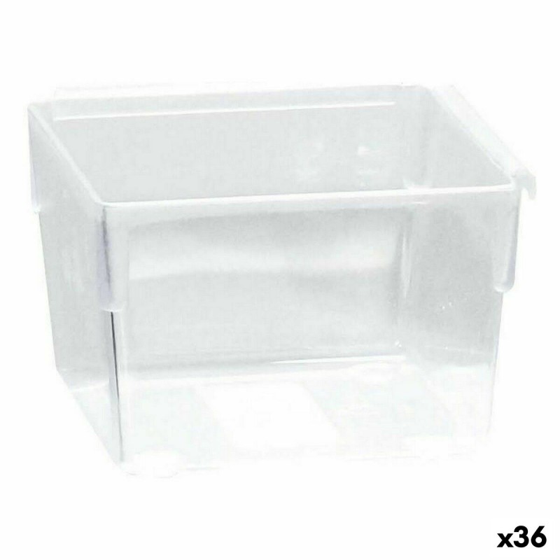 Caja Multiusos Modular Transparente 8 x 8 x 5,3 cm (36 Unidades)