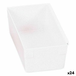 Caja Multiusos Modular Blanco 15 x 8 x 5,3 cm (24 Unidades)