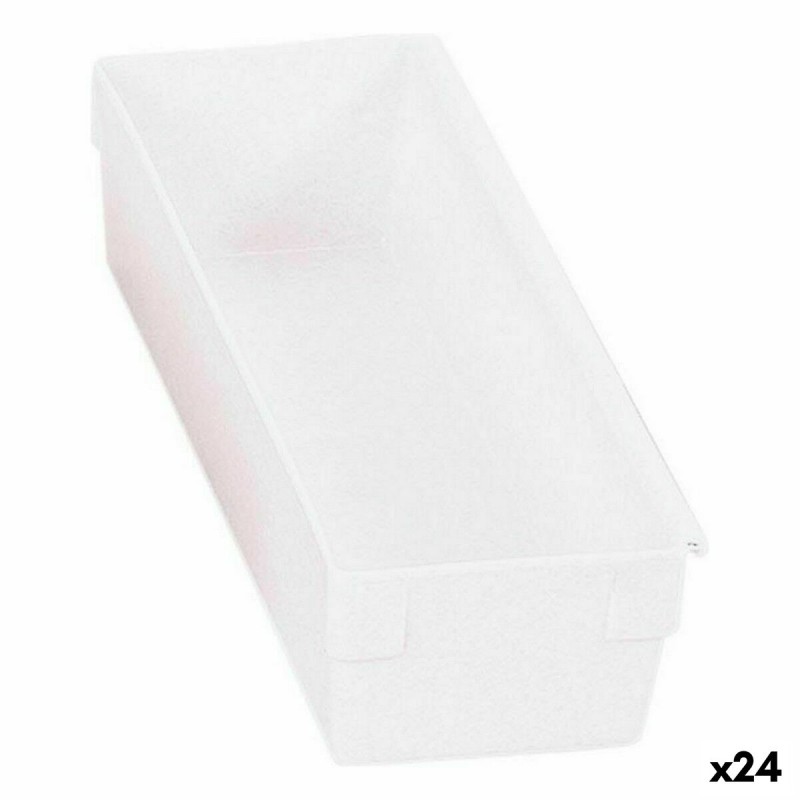 Caja Multiusos Modular Blanco 22,5 x 8 x 5,3 cm (24 Unidades)