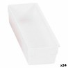 Caja Multiusos Modular Blanco 22,5 x 8 x 5,3 cm (24 Unidades)