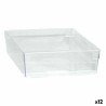 Caja Multiusos  Modular Transparente 22,5 x 15,5 x 5,3 cm (12 Unidades)