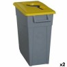 Cubo de Basura para Reciclaje Denox 65 L Amarillo (2 Unidades)