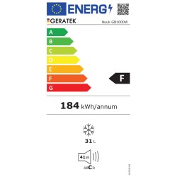 Congelador Geratek Nuuk Blanco 1000 W