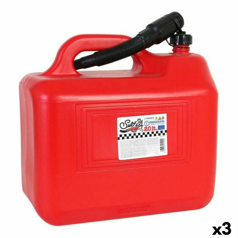 Tanque para Combustible con Embudo Self Continental Self 20 L (3 Unidades)