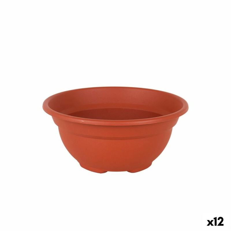 Maceta Dem Greentime Redonda Bol Marrón ø 20 x 9 cm (12 Unidades)