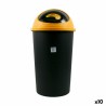 Cubo para la Basura Tontarelli Big hoop Amarillo Negro 50 L (10 Unidades)