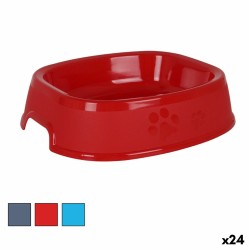 Comedero para Perro Dem Pet 26 x 22 x 5 cm Plástico Cuadrado (24 Unidades)