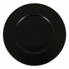 Bajo Plato Inde Neat Negro Porcelana u00d8 32 cm (6 Unidades)