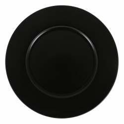 Plato Llano Viejo Valle Neat Negro Porcelana u00d8 28 cm (6 Unidades)