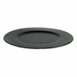 Plato Llano Viejo Valle Neat Negro Porcelana u00d8 28 cm (6 Unidades)