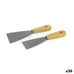 Espátula Mangos de madera Set 2 Piezas (36 Unidades)