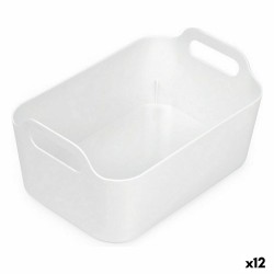 Cesta Multiusos Confortime Blanco 33 x 23,5 x 15,4 cm (12 Unidades)