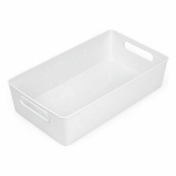 Cesta Multiusos Confortime Blanco 38 x 22 x 9,5 cm (10 Unidades)