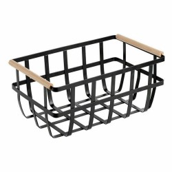 Cesta Multiusos Confortime Negro 36 x 22 x 15,5 cm (6 Unidades)