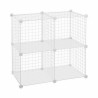 Estantería Confortime Blanco Rejilla 4 compartimentos 35 x 35 cm (6 Unidades)