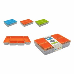 Juego de Cestas Confortime 5 Piezas Fieltro 27,5 x 20 x 5,3 cm (5 Piezas) (6 Unidades)