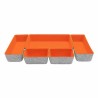 Juego de Cestas Confortime 5 Piezas Fieltro 27,5 x 20 x 5,3 cm (5 Piezas) (6 Unidades)