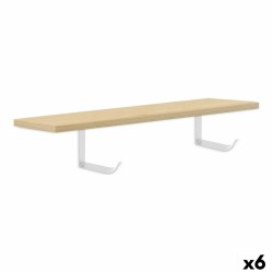 Estante Confortime Marrón claro Madera MDF 60 x 23,5 x 1,5 cm (6 Unidades)