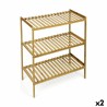 Estantería Confortime Natural Bambú 70 x 35 x 76,2 cm (2 Unidades)