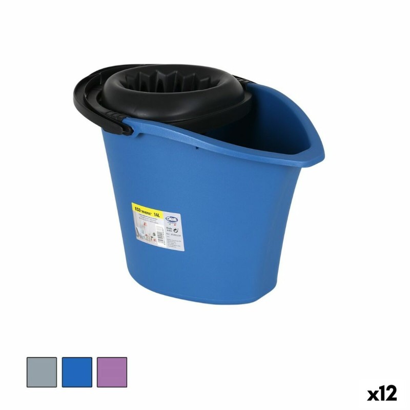 Cubo de Fregar Dem Eco reverse 14 L 39 x 30 x 32 cm (12 Unidades)