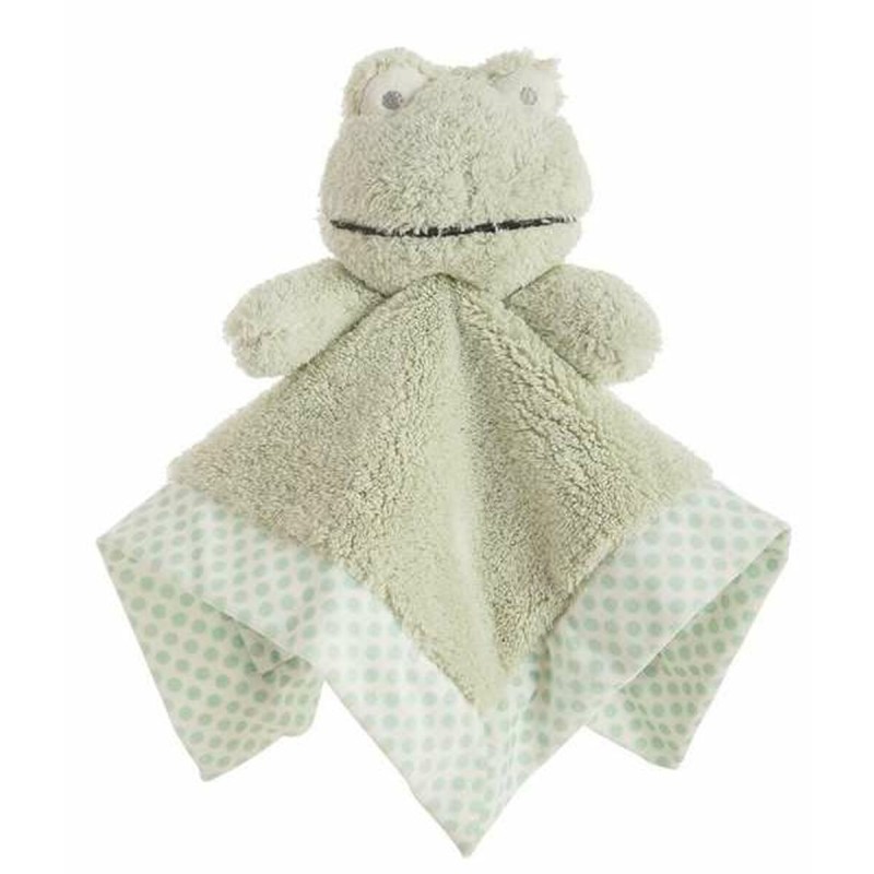 Doudou  doble capa 30 x 30 cm Lunares Verde