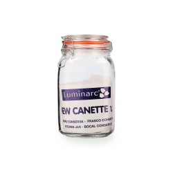 Tarro de Cristal Quid New Canette Transparente Vidrio (1,5L) (Pack 6x)