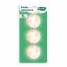 Moldes para Magdalenas Algon Flor Amarilla Desechables (75 Piezas) (24 Unidades)