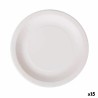 Set de Platos Algon Desechables Blanco Cartu00f3n 28 cm (15 Unidades)