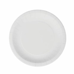 Set de Platos Algon Desechables Blanco Cartu00f3n 20 cm (10 Unidades)