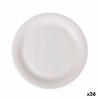 Set de Platos Algon Desechables Blanco Cartu00f3n 23 cm (36 Unidades)