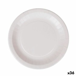 Set de Platos Algon Desechables Blanco Cartu00f3n 28 cm (36 Unidades)