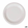 Set de Platos Algon Desechables Blanco Cartu00f3n 28 cm (36 Unidades)