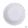 Set de Platos Algon Desechables Blanco Cartu00f3n 450 ml (36 Unidades)