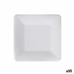 Set de Platos Algon Desechables Blanco Cartu00f3n 18 cm (10 Unidades)