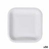 Set de Platos Algon Desechables Blanco Cartu00f3n 20 cm (36 Unidades)