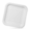 Set de Platos Algon Desechables Blanco Cartu00f3n 23 x 23 x 1,5 cm (10 Unidades)