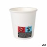 Set de Vasos Algon Cartu00f3n Desechables Blanco 36 Unidades 80 ml (50 Piezas)