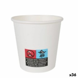 Set de Vasos Algon Cartu00f3n Desechables Blanco 36 Unidades 120 ml (30 piezas)