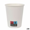 Set de Vasos Algon Cartu00f3n Desechables Blanco 200 ml 36 Unidades (25 Piezas)