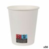 Set de Vasos Algon Cartu00f3n Desechables Blanco 250 ml 36 Unidades (15 Piezas)