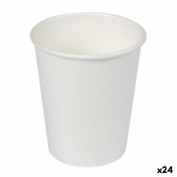 Set de Vasos Algon Cartu00f3n Desechables Blanco 24 Unidades (50 Piezas)