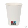 Set de Vasos Algon Cartu00f3n Desechables Blanco 36 Unidades (12 Piezas)