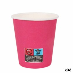 Set de Vasos Algon Cartu00f3n Desechables 200 ml Fucsia 36 Unidades (24 Piezas)