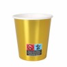 Set de Vasos Algon Cartu00f3n Desechables Dorado 36 Unidades 200 ml (10 Piezas)