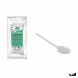 Set de cucharas reutilizables Algon Cafu00e9 25 Piezas 12,5 cm (48 Unidades)