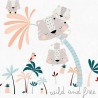 Funda Nórdica para Cuna Cool Kids Wild And Free Reversible 100 x 120 + 20 cm