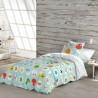 Funda Nórdica Lemon Ribbon Points Reversible Cama de 105/110 (180 x 220 cm)