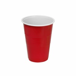 Set de vasos reutilizables Algon Rojo 24 Unidades 250 ml (25 Piezas)